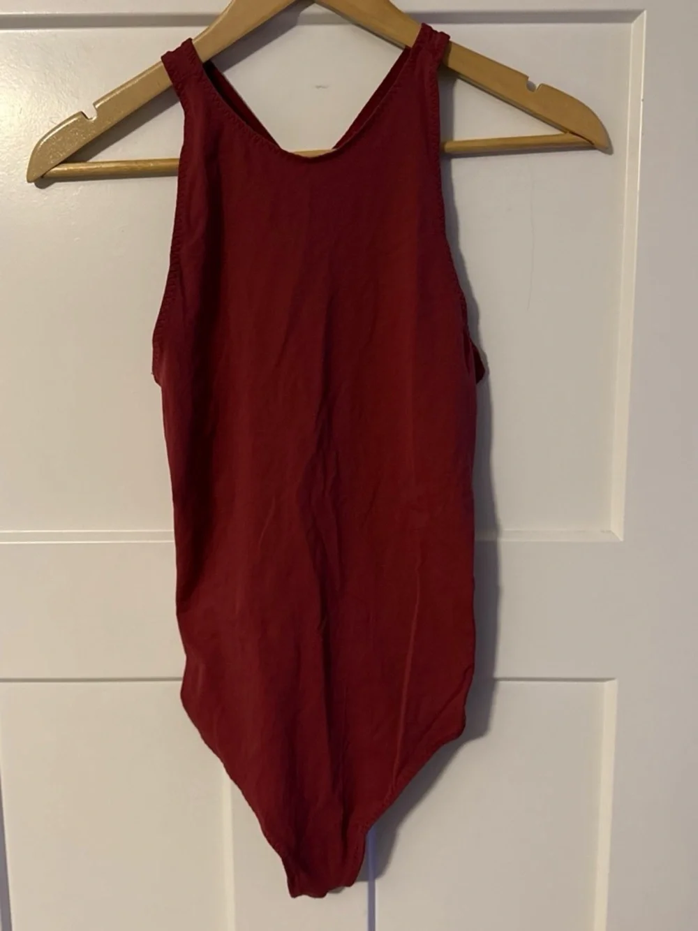 Free People Women’s Tank Bodysuit - Burgundy